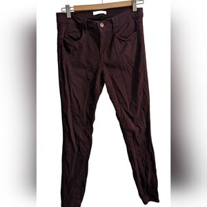 LOFT Burgundy Jeggings